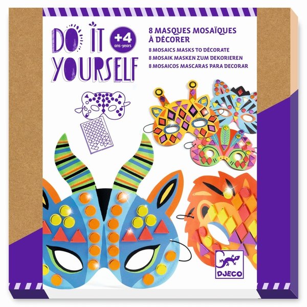 "Do it yourself: Mosaik-Masken Dschungeltiere"